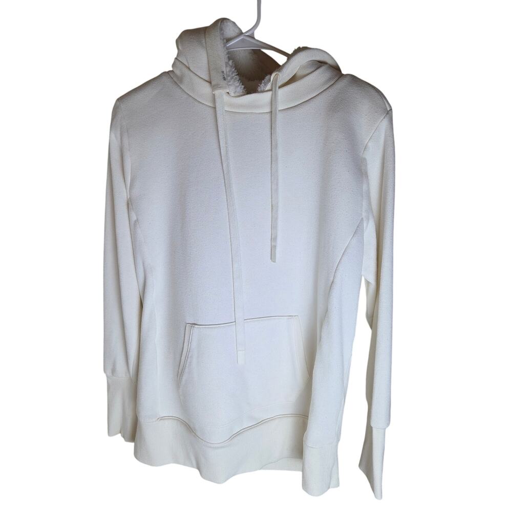 Alo Yoga Frost Faux Shearling Hoodie - Cream - Small